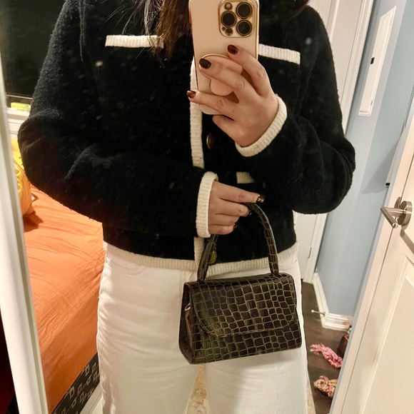 L’intervalle mini top handle bag in croc - Picture 5 of 5